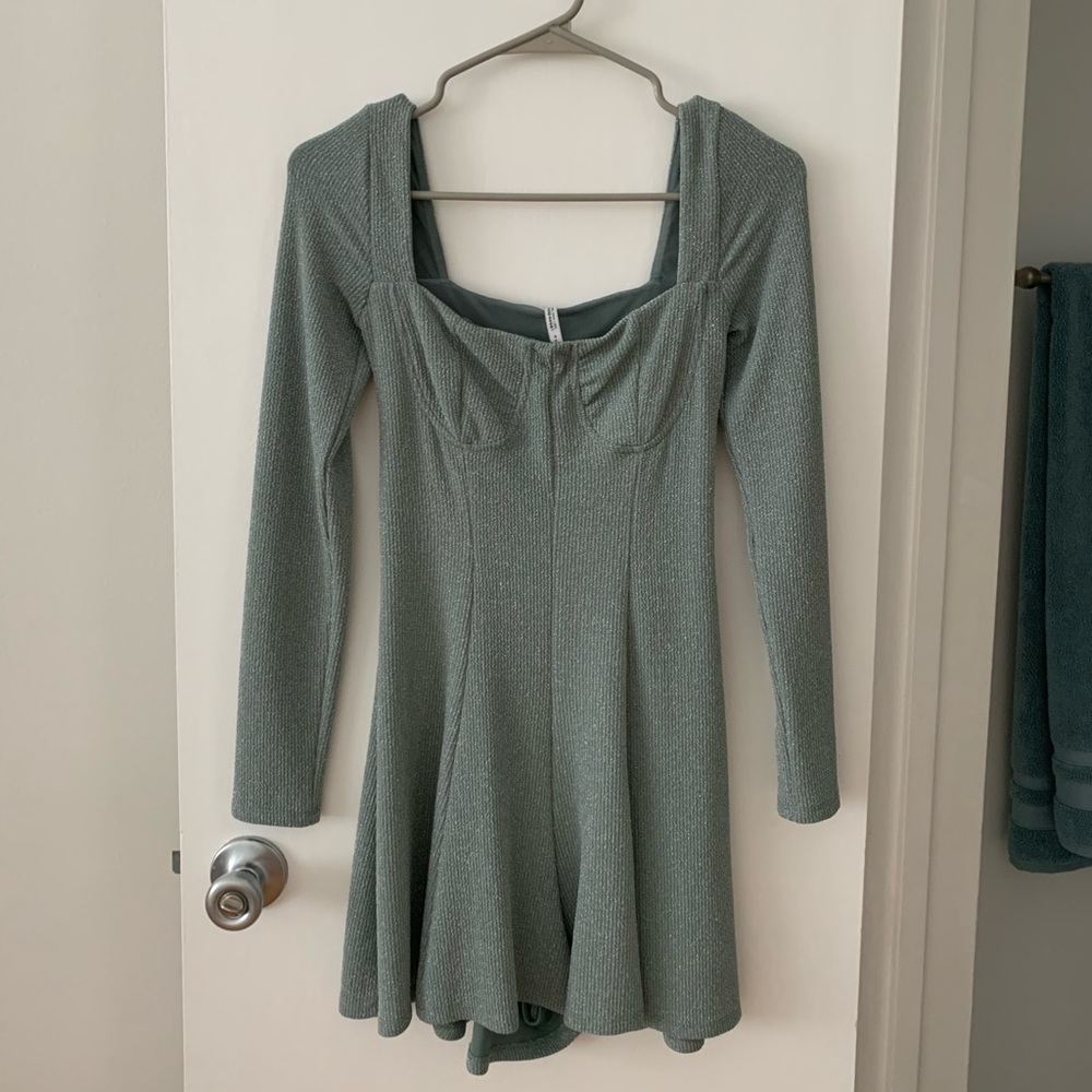 Mint Sparkly Romper from UO